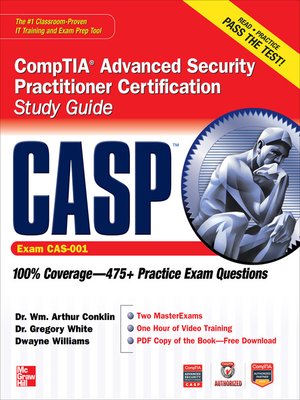 cover image of CASP CompTIA Advanced Security Practitioner Certification Study Guide